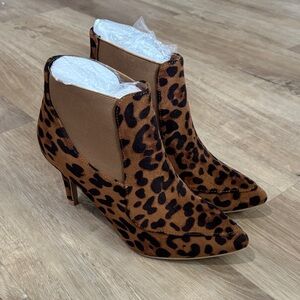 NEW Women’s Allegra K Leopard Pull On Booties